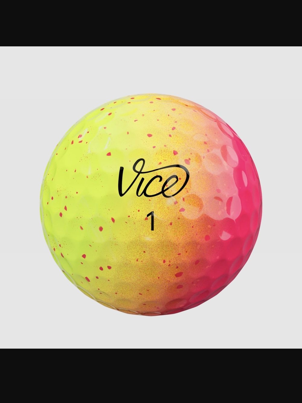 Vice Pro Neon Sunset Golf Balls - Yellow Pink Gradient (Dozen) - Picture 2 of 6